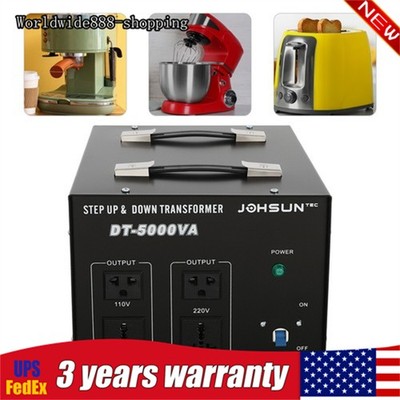 5000 Watt Step Up & Down Voltage Transformer Power Converter 110V to/ from 220V
