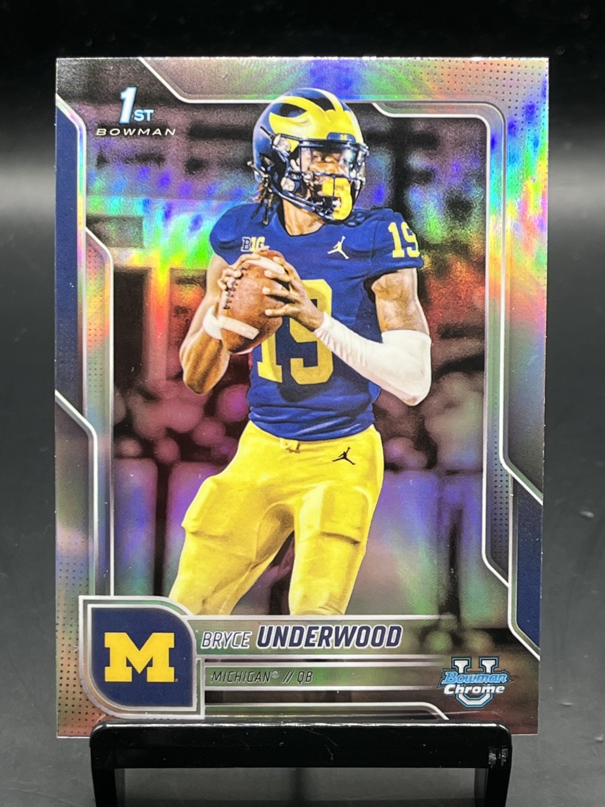 2025 Bowman Chrome University Bryce Underwood #196 Refractor 1st