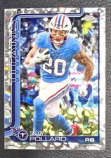 2025 Topps Chrome Tony Pollard Tennessee Titans #290 Molten Mercury /6 FDI 