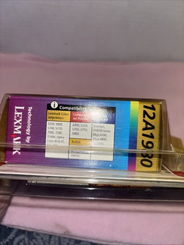 Lexmark 80 Color Ink Cartridge 12A1980 Genuine Factory Sealed New 2 Pack Softwar - Picture 3 of 6