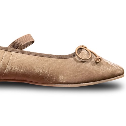 Oasis Society London Wren Brown Velvet Mary Jane Ballet Flats Coffee Womens 8 - Picture 6 of 13