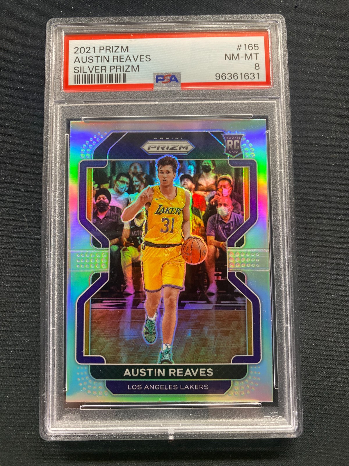 2021-22 Panini Prizm RC Austin Reaves Silver Rookie Prizm Los Angeles Lakers 165