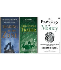 3 book set Trading in the Zone and The Disciplined Trader+ Psychology of money