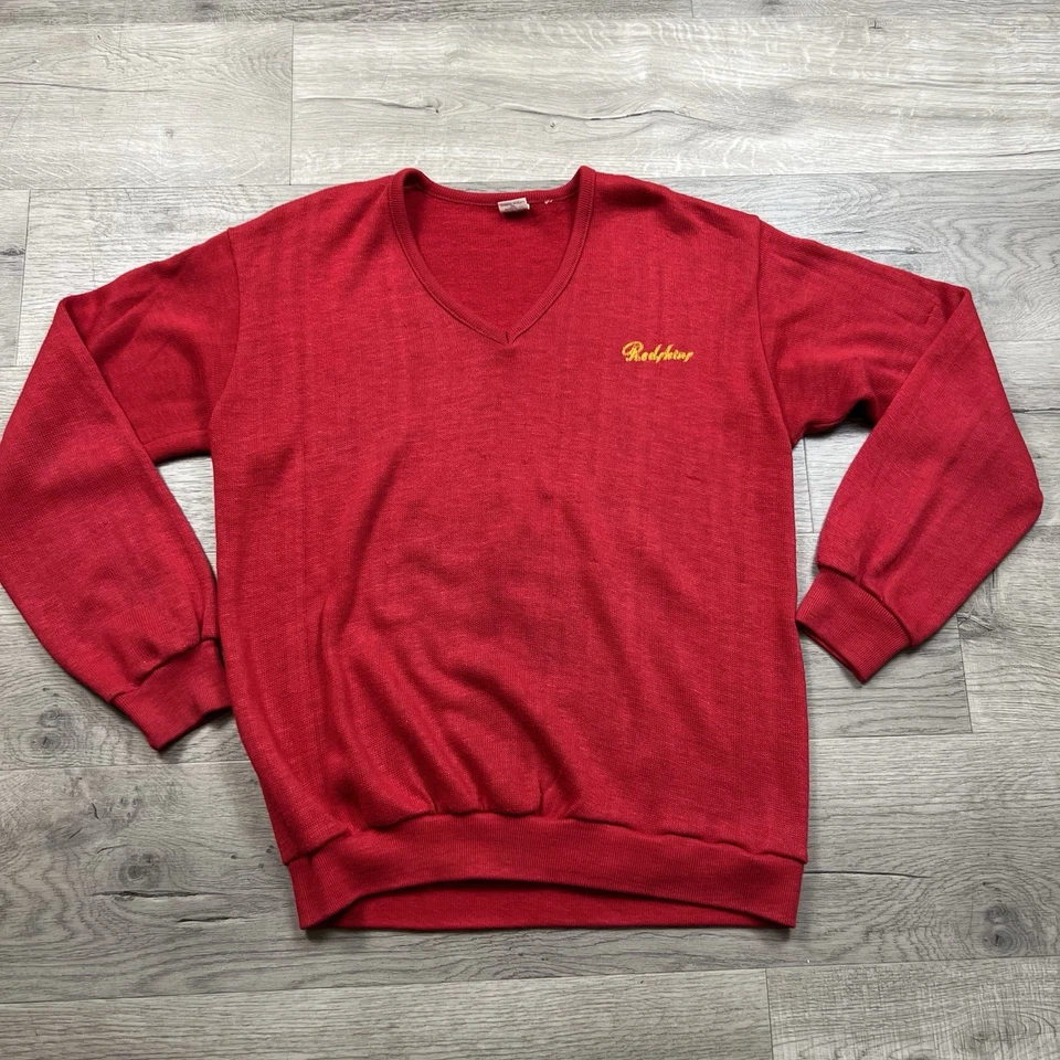 Suéter Pullover Vintage Años 70 Washington Redskins Lana Comandantes Campeón EE. UU. Foto 2 de 4