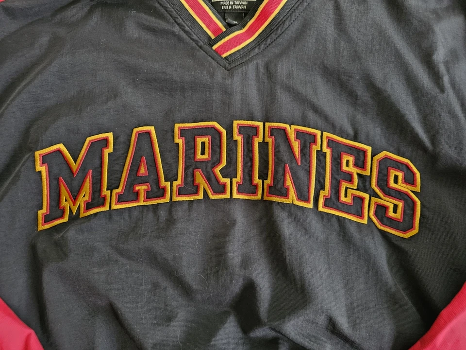 USMC Cuerpo de Marines de los Estados Unidos Pullover Rompevientos Chaqueta Forrada - XL De Colección  Foto 3 de 4