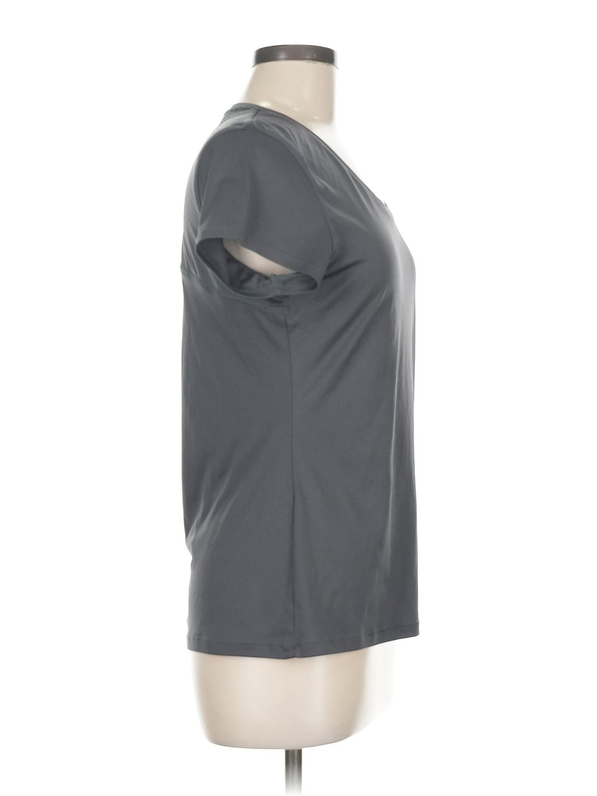 Under Armour Women Gray Active T-Shirt M thumbnail 3