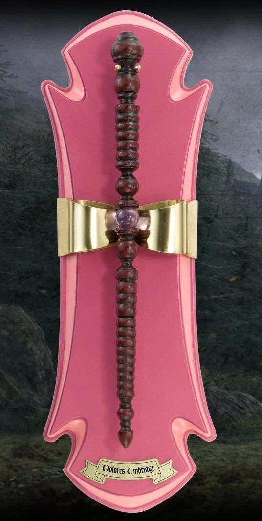Baguette de Dolores Ombrage Noble Collection pour cosplay de Poudlard