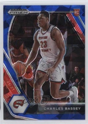 2021 Panini Prizm Draft Picks Blue Ice 97/99 Charles Bassey #45 Rookie RC 14lq