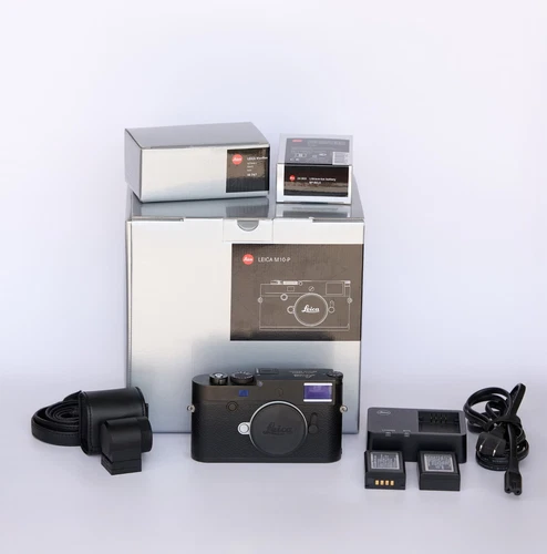 Leica M10-P Body Black Chrome + Visoflex + 2 Batteries - Original Box / Certif.