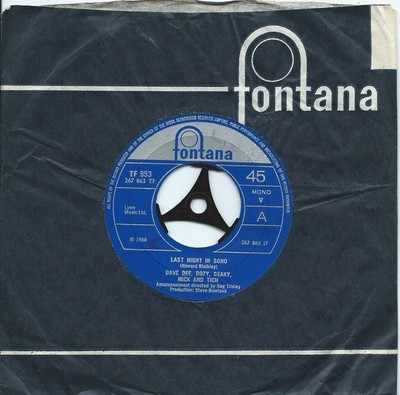 Dave Dee, Dozy, Beaky, Mick & Tich - Last Night In Soho (7'', Single, Mono, Lar)