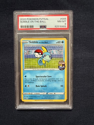 Sobble on the Ball graded PSA 8 for sale on eBay