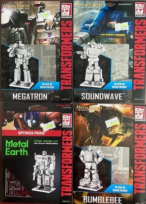 4x Metal Earth ''Transformers''  NEU in OVP