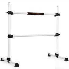Goplus Portable 4ft Freestanding Ballet Barre Double Dance Stretching Bar