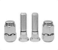 M12x1.50 Chrome Wheel Lug Stud Nut Set Compatible with Honda Odyssey Accord Civi