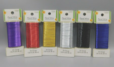 Paddle Wire 100 Ft 26 Gauge Floral Garden Six Colors Black Red Silver Gold