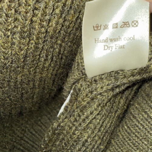 Peregrine Foxton 1/2 Zip Jumper / Sweater, Green, Men’s XL, Wool / Rib Knit - Picture 9 of 10