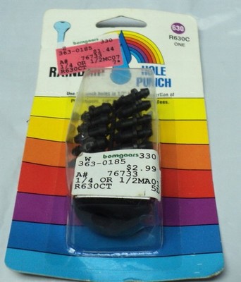 Raindrip Hole Punch 1/4'' Fitting R630C Plastic Black Drip Sprinkler Irrigation