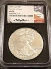 2022 SILVER EAGLE FIRST DAY OF ISSUE ** NGC MS-70 ** (7800)