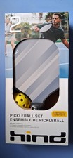 Hind Pickleball Set 2 Composite Paddles 2 Balls, Honeycomb Core, Textured