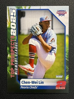 2025 Chen-Wei Lin Cardinals MiLB Minor League Peoria Chiefs
