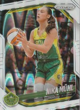 2025 Panini Prizm WNBA - Nika Muhl #127 White Seismic Prizm