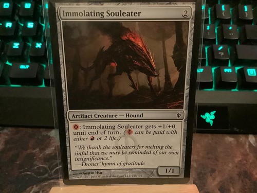 MTG - Magic the Gathering Card, Immolating Souleater - New Phyrexia