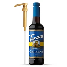 Torani Sugar Free Coffee Syrup, Chocolate , Pump Included, 25.4 Fl Oz