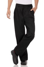 Chef Works Men's Basic Pants, Black, 36 36, Black