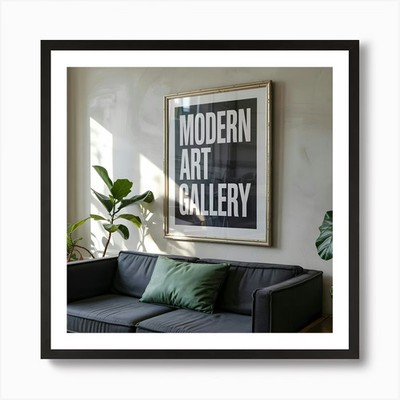 Moderne Galerie 1 Kunstdruck gerahmt Wandbild Poster Leinwanddruck Bild