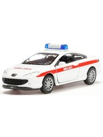 Peugeot 407 Coupe Ambulance Welly MaßStab:1:34 Metall-Kunststoff Modellauto Weiß