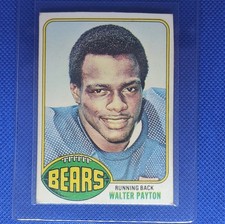 Topps 1976 Rookie Walter Payton #148 Chicago Bears NFL Football Card. rookie card picture