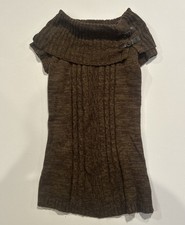 Isela Brown Knitted Sweater Dress Women’s Size Small