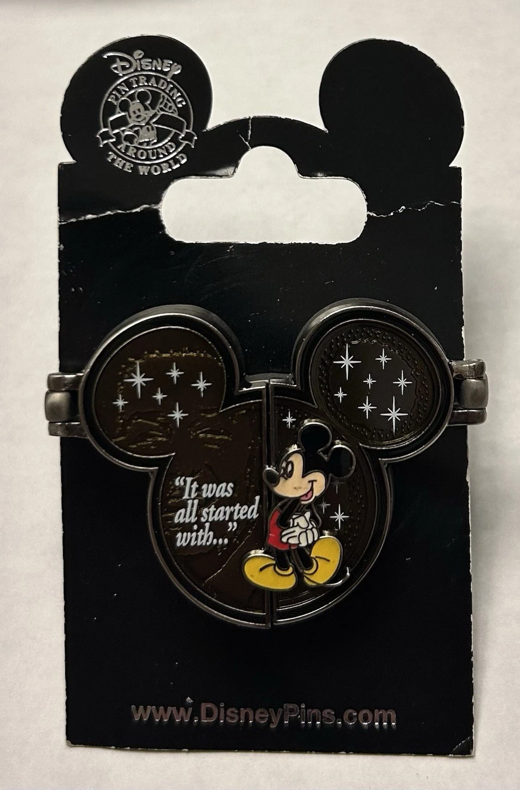Disney - It Was All Started with A Mouse - Mickey Mouse Walt Disney Hinged Pin