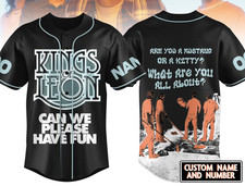 Kings Leon Can We Please Have Fun Personalized Baseball Jersey TS1221