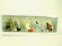 Reisende In Winterlicher Kleidung - Preiser Ho Figuren 1:87 - 14038 #E