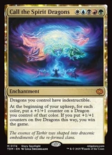 Call the Spirit Dragons TDM NM MTG