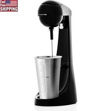 Electric Milkshake Maker Drink Mixer 15oz Stainless Steel Cup 2 Speed Blender US