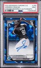 2024 BOWMAN CHROME SAPPHIRE ED PROSPECTS AUTOS JURDRICK PROFAR 161/199 PSA 9