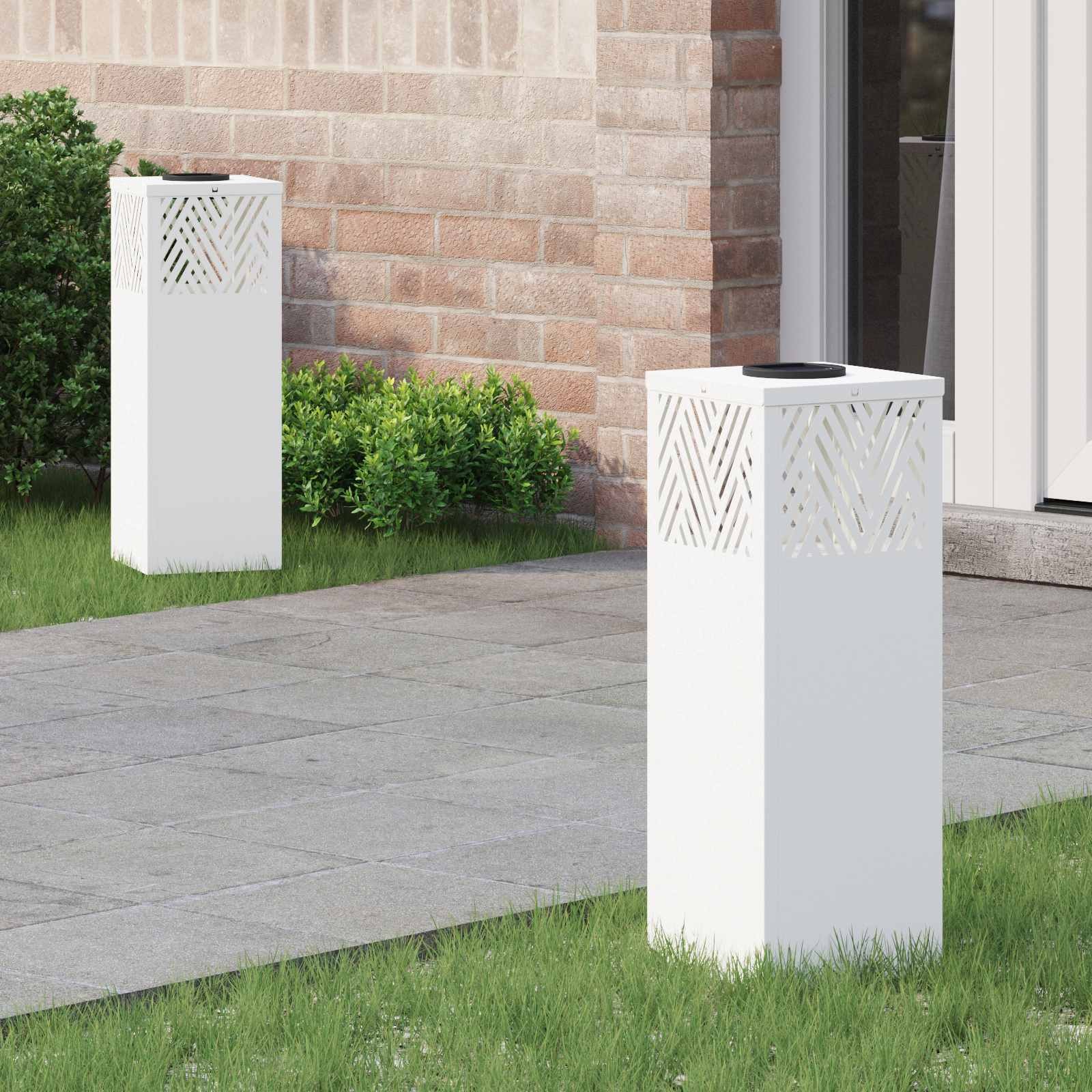 Luce Solare da Giardino 2 pz Bianco - Atmosfera Incantevole Sentieri