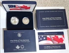 2019 W ENHANCED REVERSE PROOF SILVER EAGLE MAPLE LEAF PRIDE OF TWO NATIONS SET