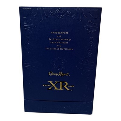 Crown Royal Canadian XR Extra Rare Blue Box Inclose Gold Satin Lining ...
