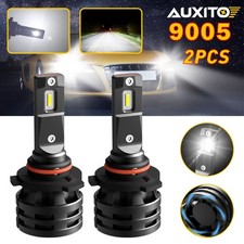 2pcs Auxito 9005 Hb3 Led Headlight Bulbs Running Light 200 Brighter Xenon Lamp