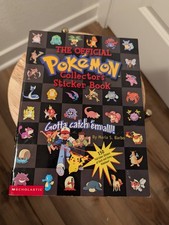 The Official Pokemon Collector's Sticker Book Complete but some placed 1999