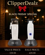 StyleCraft  Saber II Clipper & Trimmer White Ghost Limited Edition COMBO