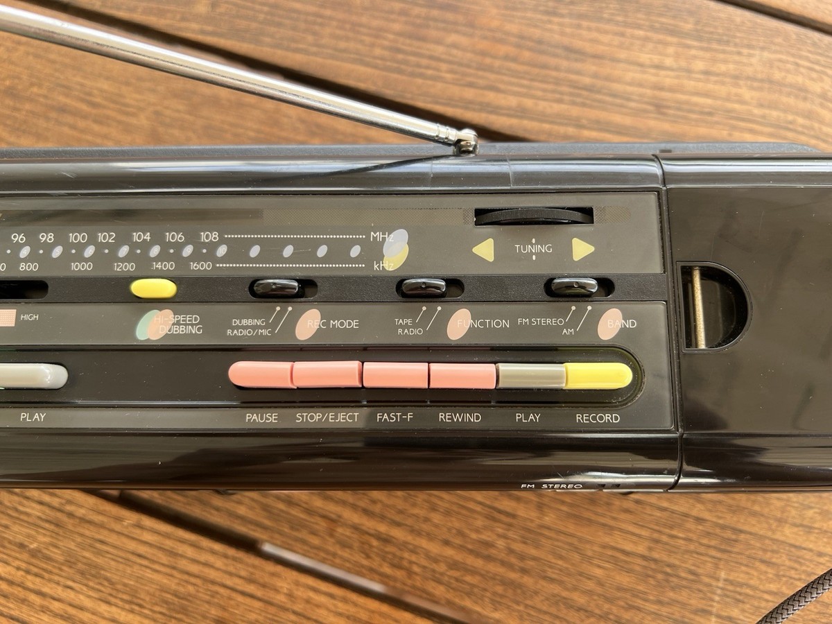 Working 1980's Yorx Newave FP-1010 Stereo Triple 3 Cassette