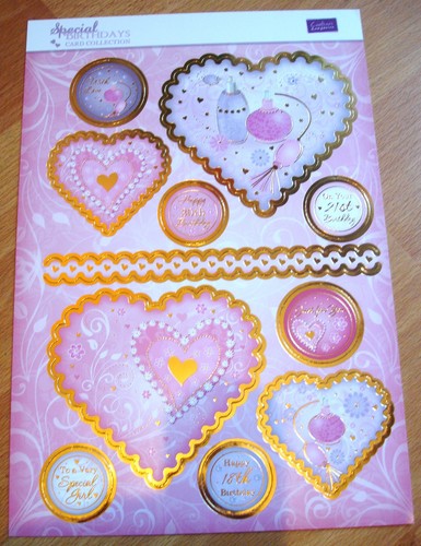 Swirly Hearts Crafters Companion Special Birthday Luxury Toppers (ASCC0920)