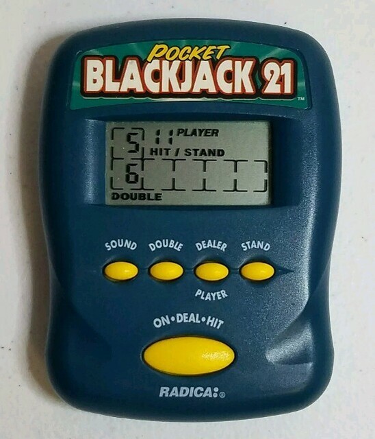 1997 Pocket Blackjack 21 Radica Electronic Hand Held Game eBay