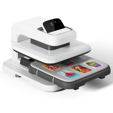 HTVRONT Automatic Heat Press 2-Digit 15x15 Auto T-Shirt Printing Machine White