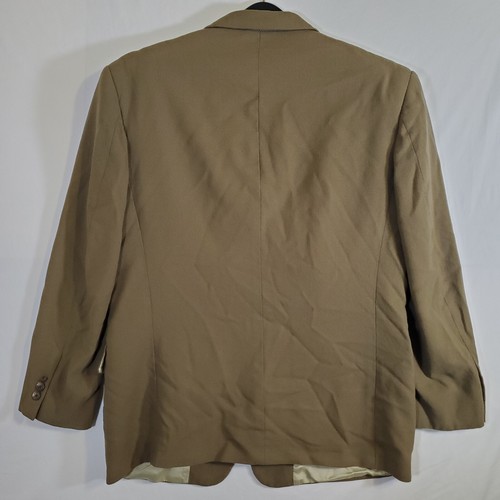 Monsieur Givenchy Olive Green VTG 70s 80s DAMAGED Suit Blazer Jacket Coat Union - Picture 11 of 13