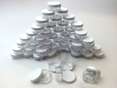 50 Pieces 5 Grams Cosmetic Empty Sample Small Containers Jar Makeup Lip  Balm 5ml | eBay